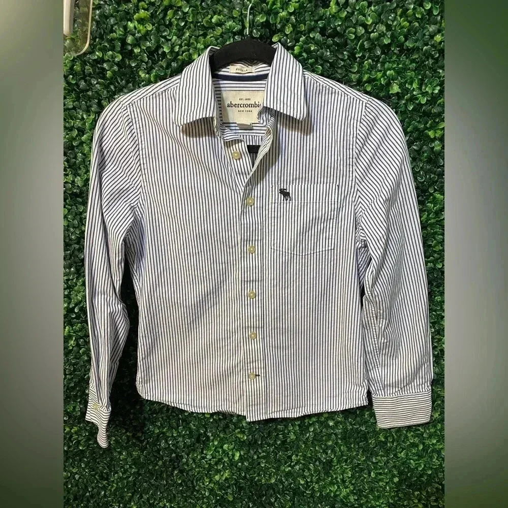 abercrombie kids boys long-sleeve icon shirt - Size youth medium